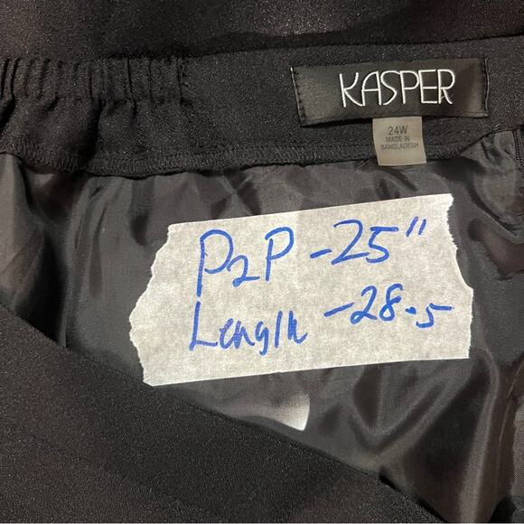KASPER Black Blazer and Skirt Set PLUS SIZE 24 - Picture 5 of 7